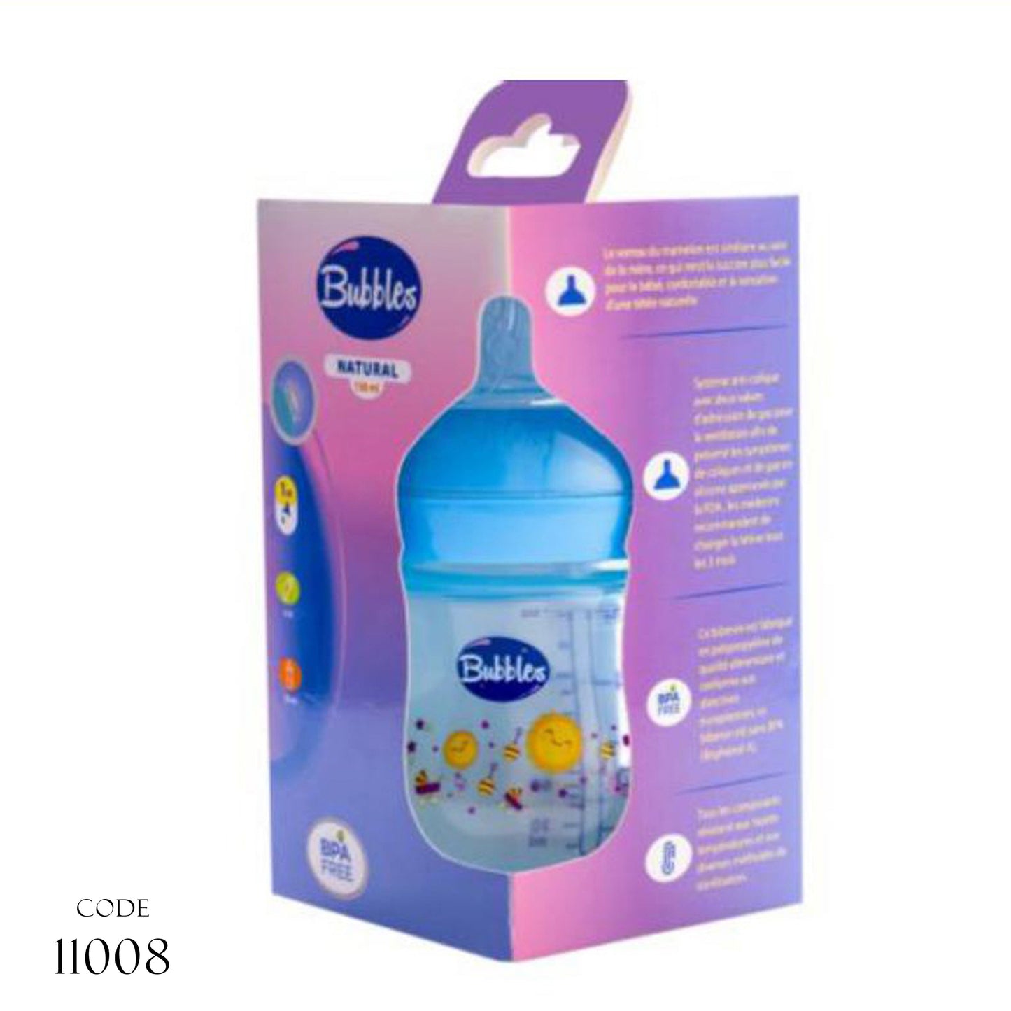 Bottle 11008 natural feeding without hand 150 ml  For boys