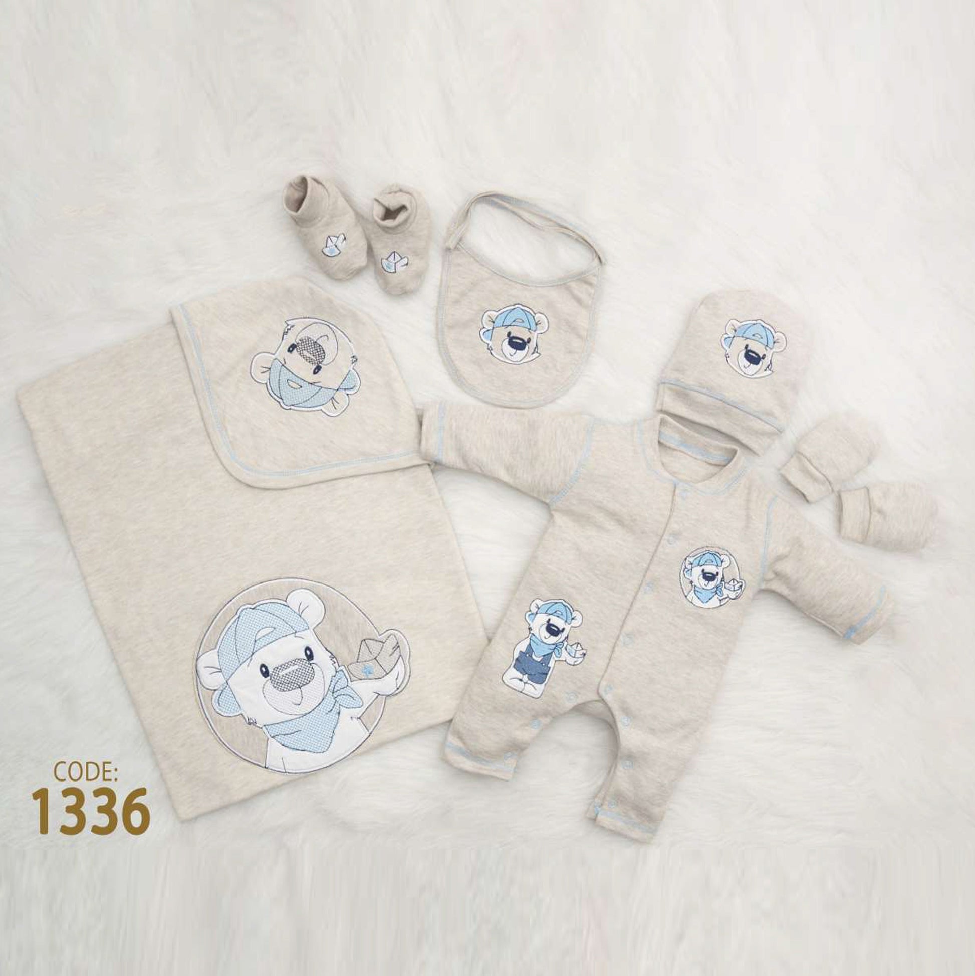 Velvet New Born Bodysuit Set For Baby - For winter