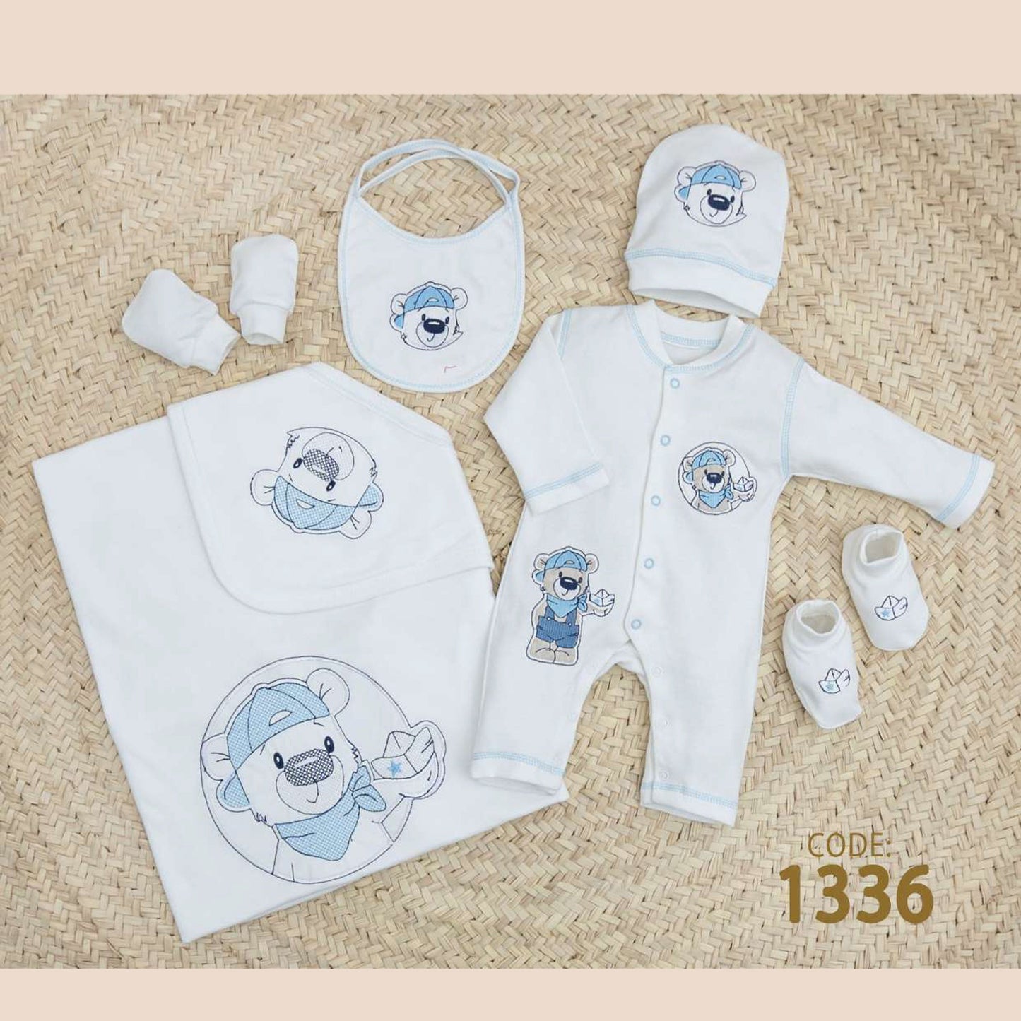 Velvet New Born Bodysuit Set For Baby - For winter