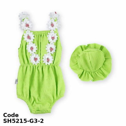 Bodysuit Sh5215-G Summer Green For Girls