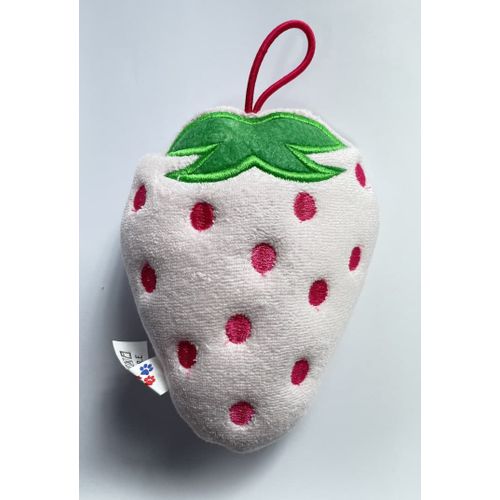 Fruit-Shaped Loofah strawberry with Fiber Filling.