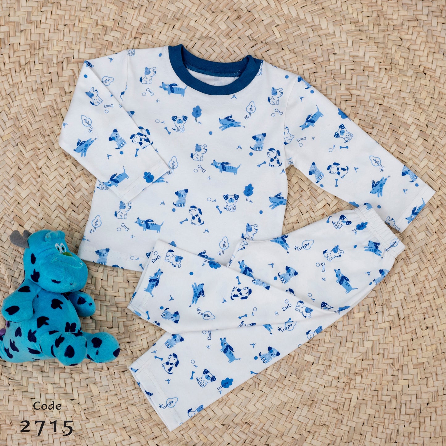 Autum Cotton Pajama Long sleeve tshirt and pant for Boys