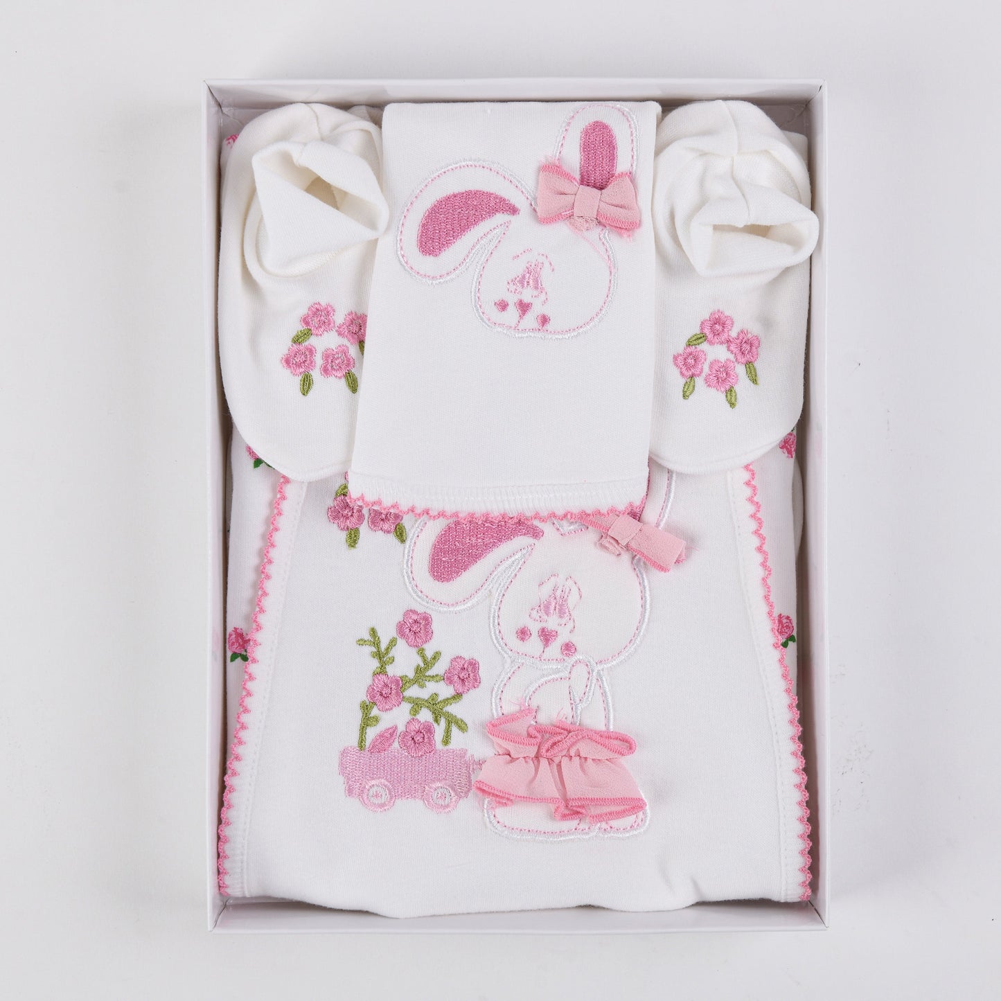 Newborn cotton set 271 ( Baby shower set ) ( Hospital kit) 5 pieces For Girls