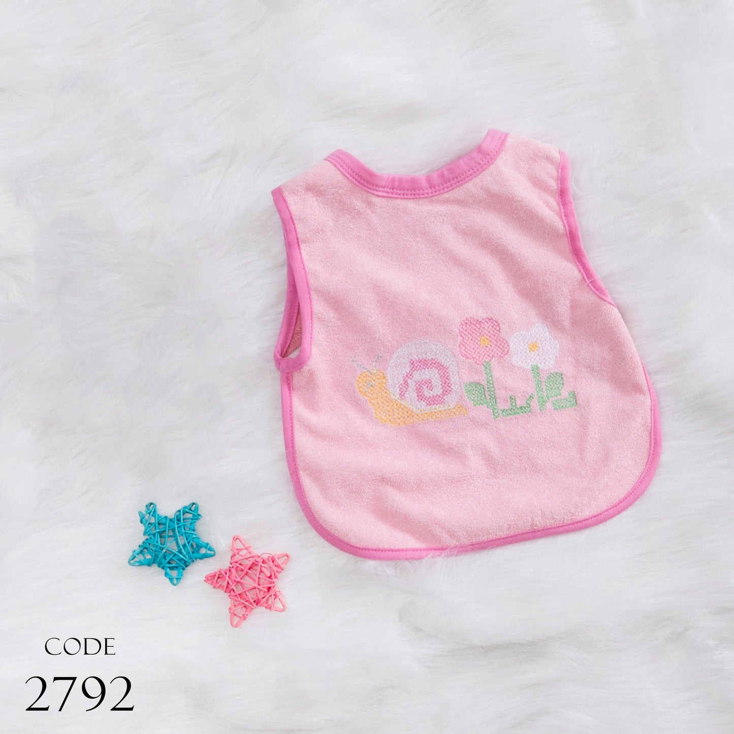 Bibs 2792 Pink 2 Layers For Newborn Girls