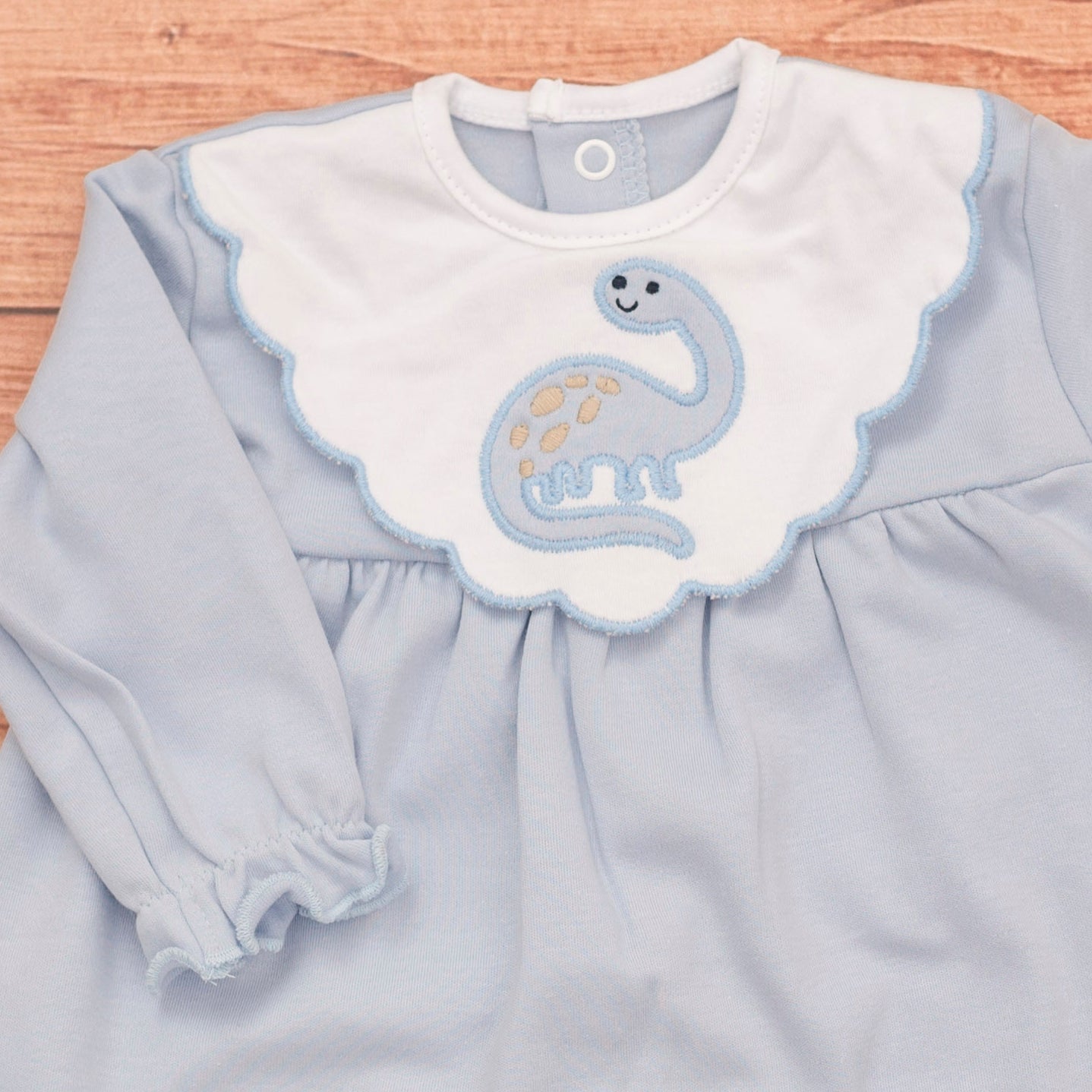 Cotton Jalabiya with Back Buttons for Newborns Girls