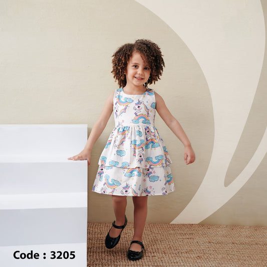 Summer Dress for Girls - Poplin