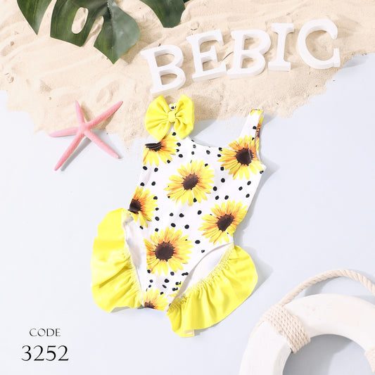 Cash Mayo 3252 Summer Girls Pikiny Swimwear Yellow