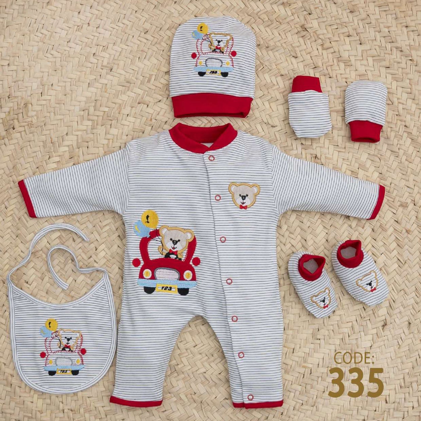 Velvet New Born Bodysuit Set For Baby - For winter