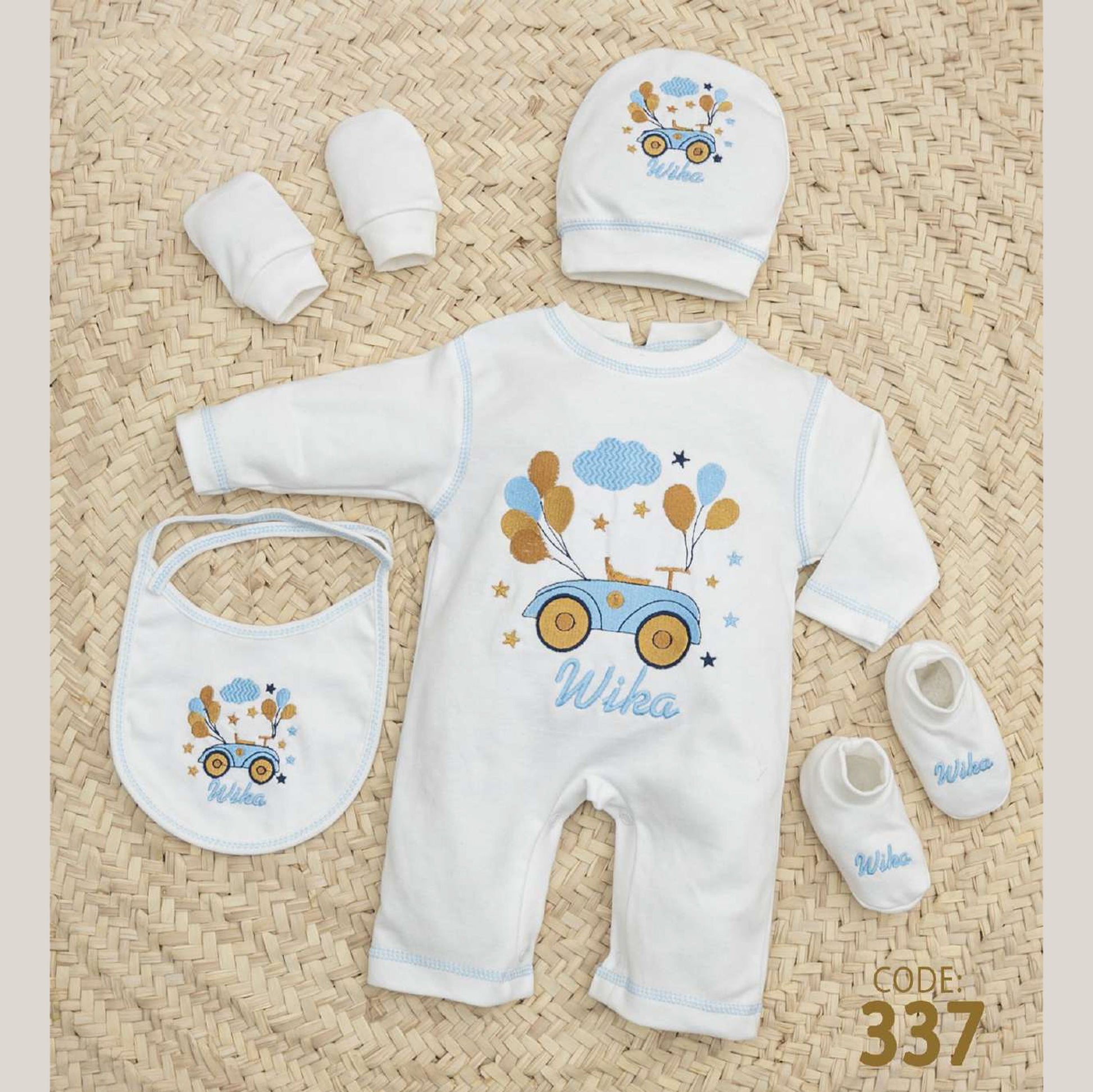 Velvet New Born Bodysuit Set For Baby - For winter