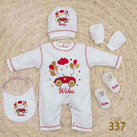 Velvet New Born Bodysuit Set For Baby - For winter