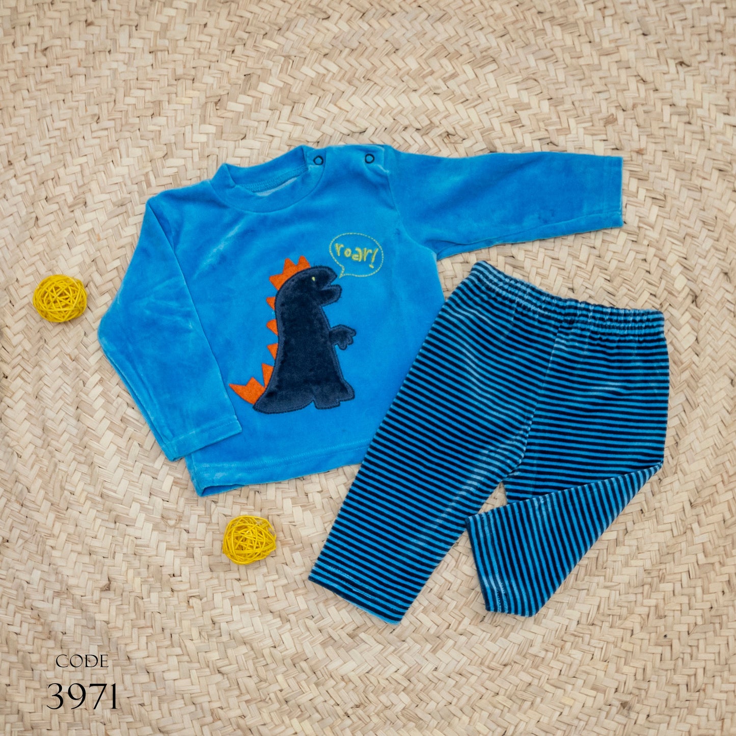 Pajama 3971 Velvet Winter Set For Boys