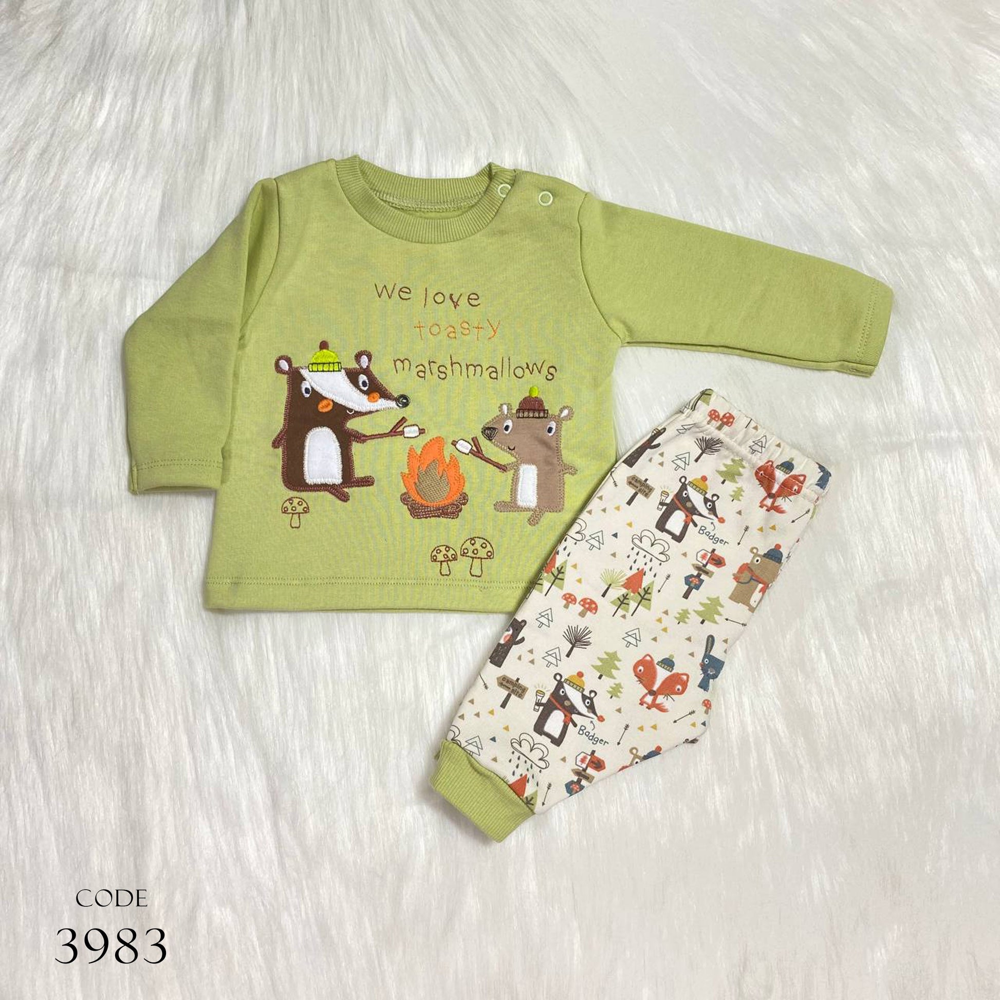 Pajama 3983 Winter Metlon Olive