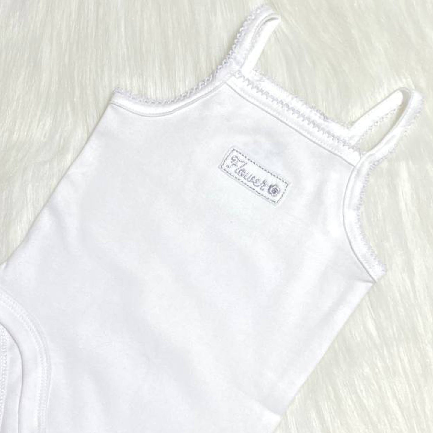 Strappy Bodysuit 3984 Pack Of 2 For Newborn Girls White