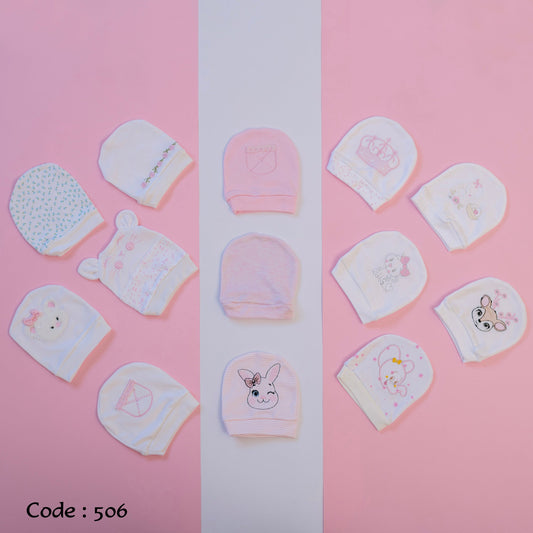 Cap 506 Cotton For Newborn Girls