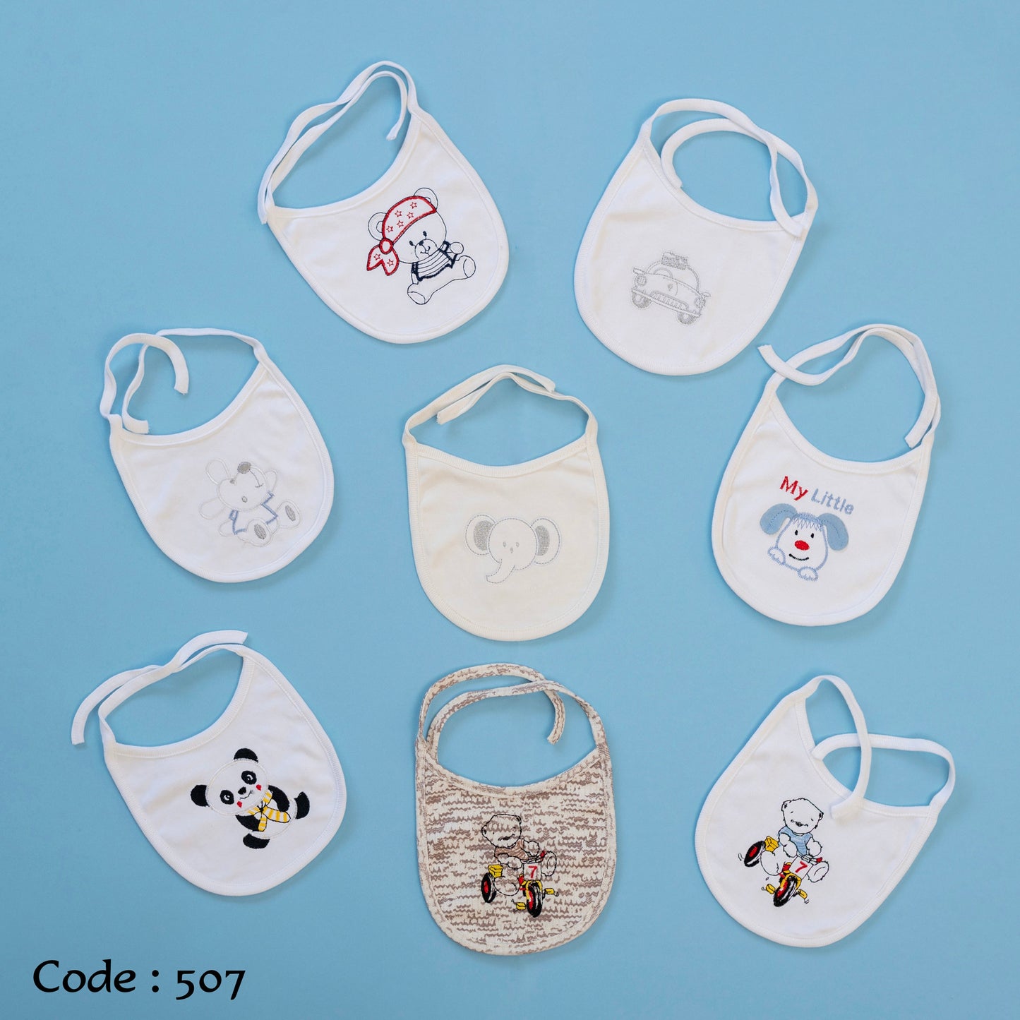 Bibs 507 Cotton for newborn Boys