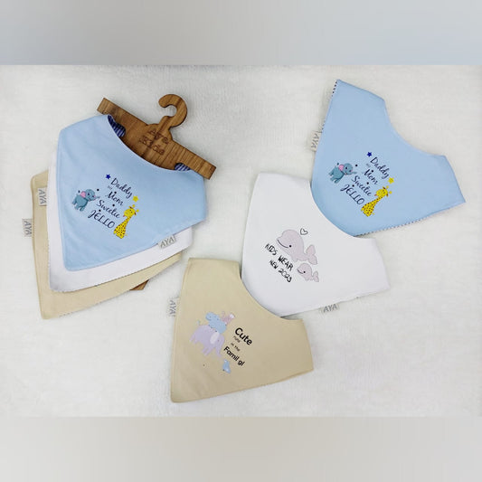 Bibs 6160 Pack of 3 Scarf Cotton waterprrof For Unisex