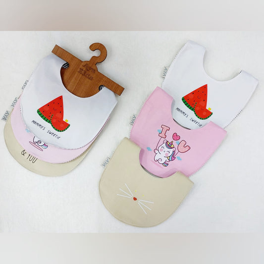 Pack Of 3 Scarf Bibs 6161 For Newborn Unisex