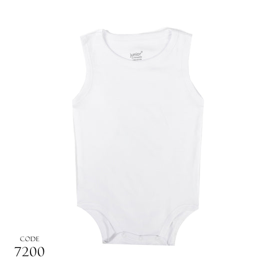 Bodysuit 7200 Cotton Cut Basic White Unisex