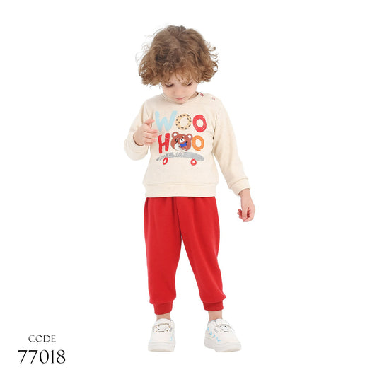 Pajama 77018 Winter Melton Cotton For Unisex