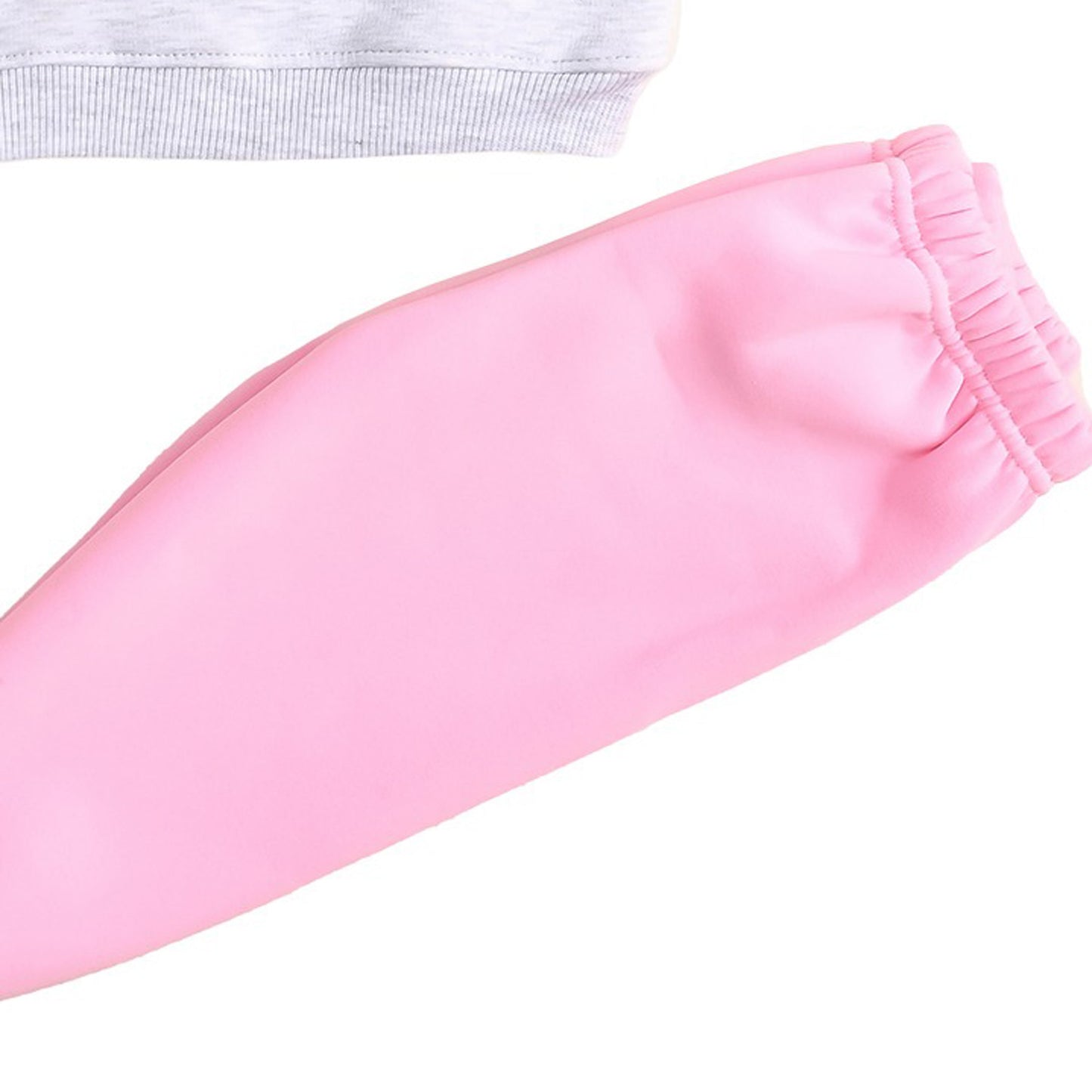 Pajama 77025 Cotton Melton White Pink For Girls