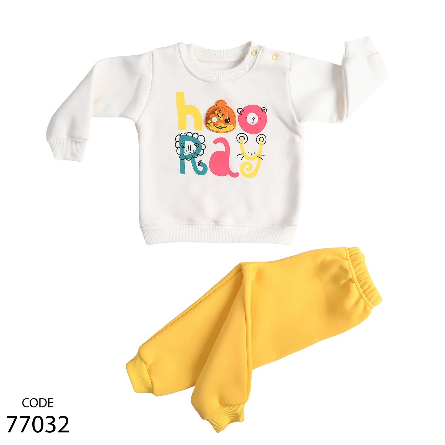 Pajama 77032 Cotton Melton Yellow For Girls