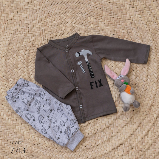 Jockey 7713 pajama Cotton for newborn Girls