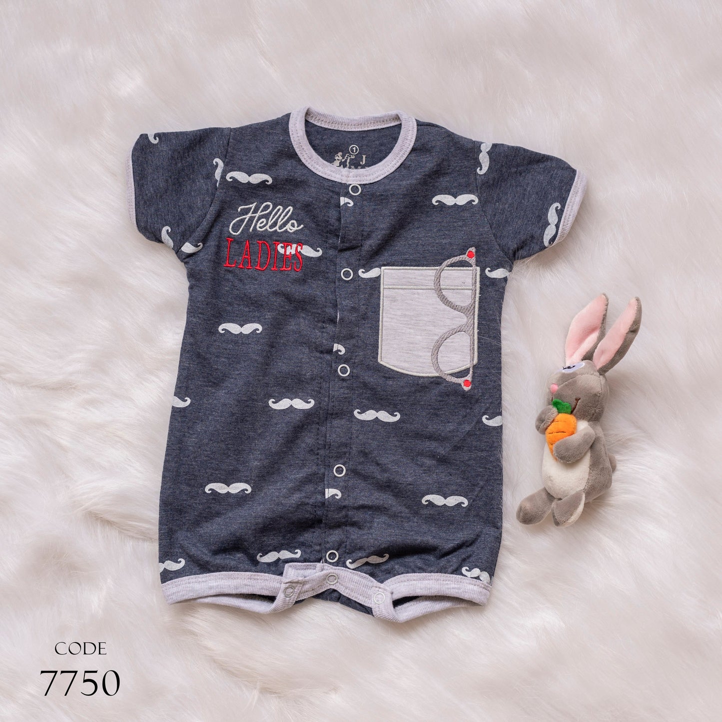 Jockey 7750 Cotton Bodysuit for newborn Boys Navy