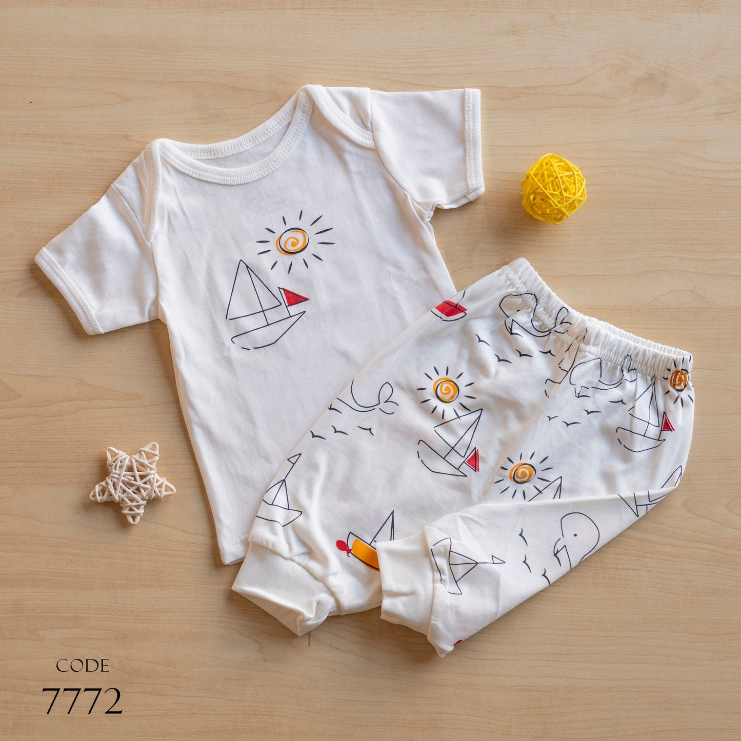 Jockey 7772 pajama Cotton for newborn Girls