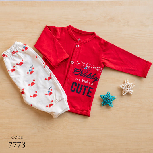 Jockey 7773 pajama Cotton for newborn Girls