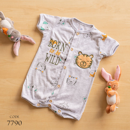 Jockey 7790 Cotton Bodysuit for newborn Boys Grey