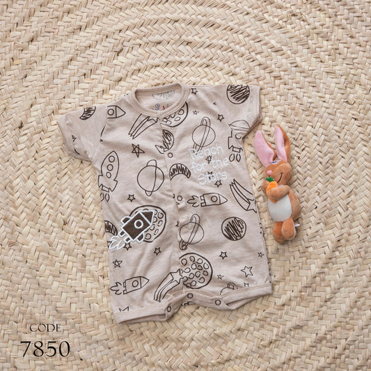 Bodysuit 7850 Summer Cotton For Boys Brown