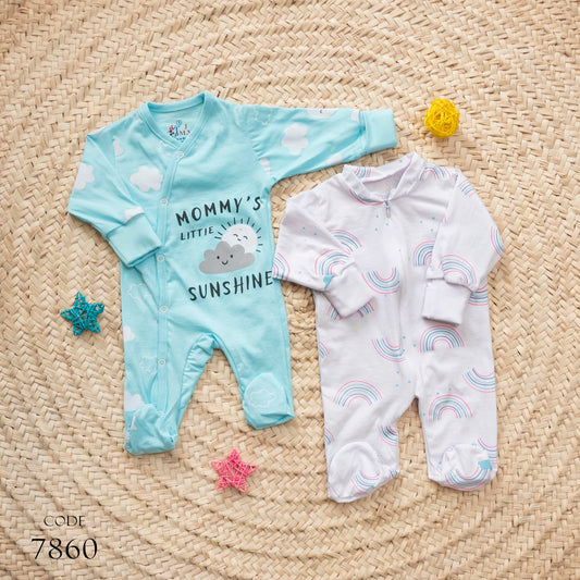 Newborn 7860 Pack of 2 cotton Bodysuit For Boys