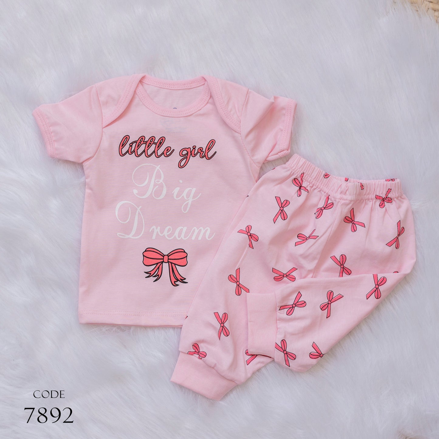 Jockey 7892 pajama Cotton for newborn Girls