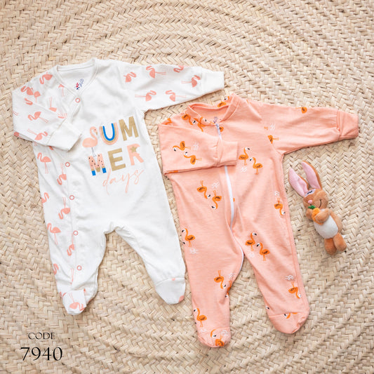 Pack of 2 Bodysuit 7960 Cotton newborn for Girls