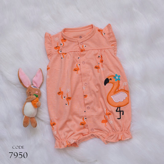 Newborn Cotton Bodysuit 9607 for Girls