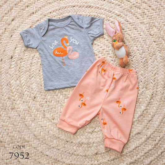 Pajama 7952 Cotton for newborn Girls