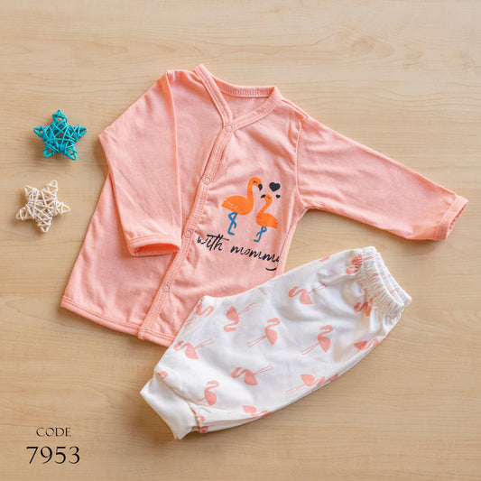 Jockey 7953 pajama Cotton for newborn Girls