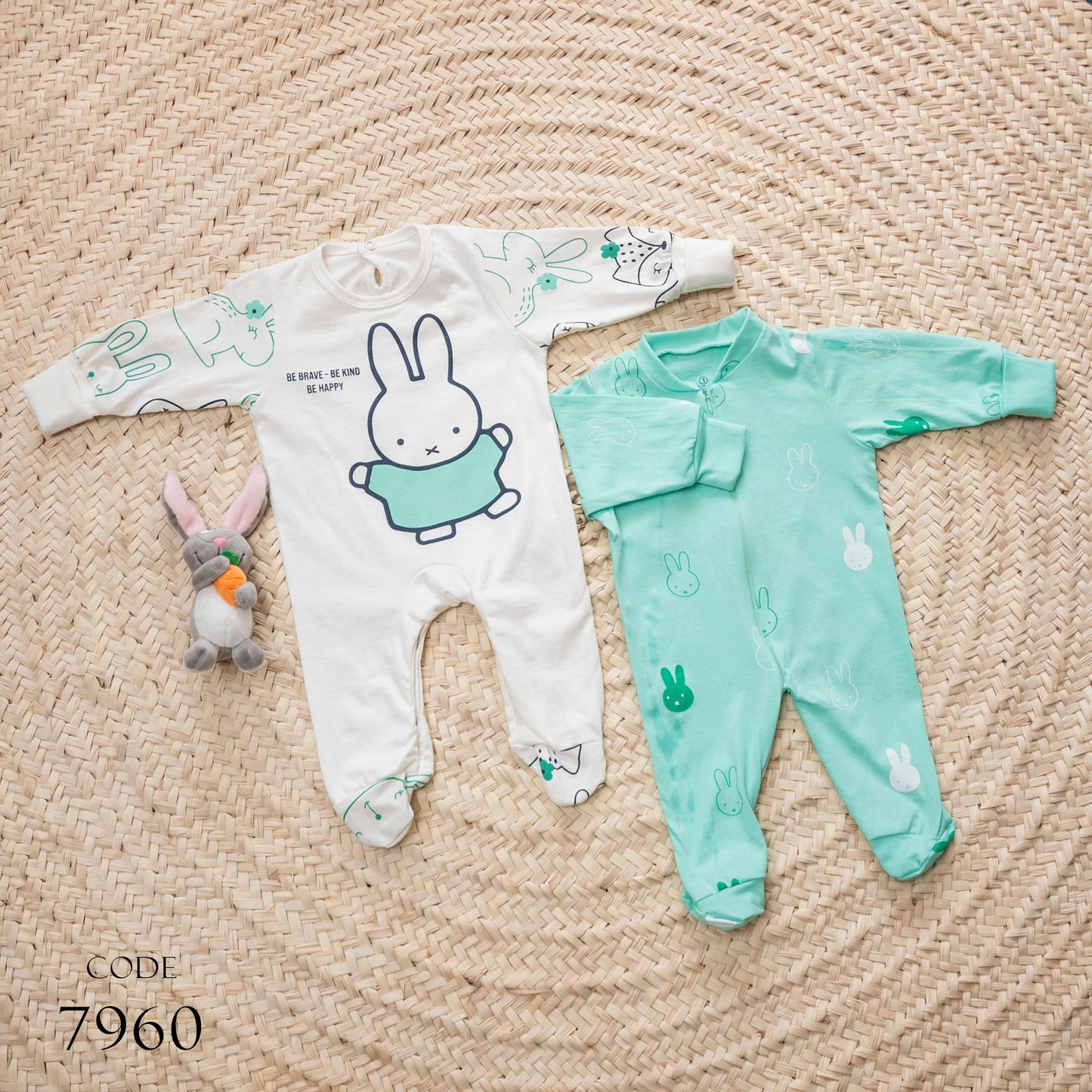 Pack of 2 Bodysuit 7960 Cotton newborn for Unisex