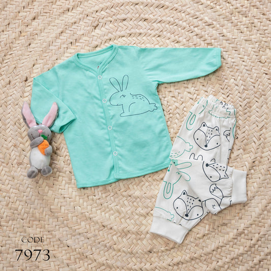 Pajama 7852 Cotton for newborn Girls