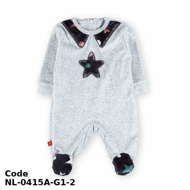 Bodysuit Nl-0415A-G Winter Grey For Girls