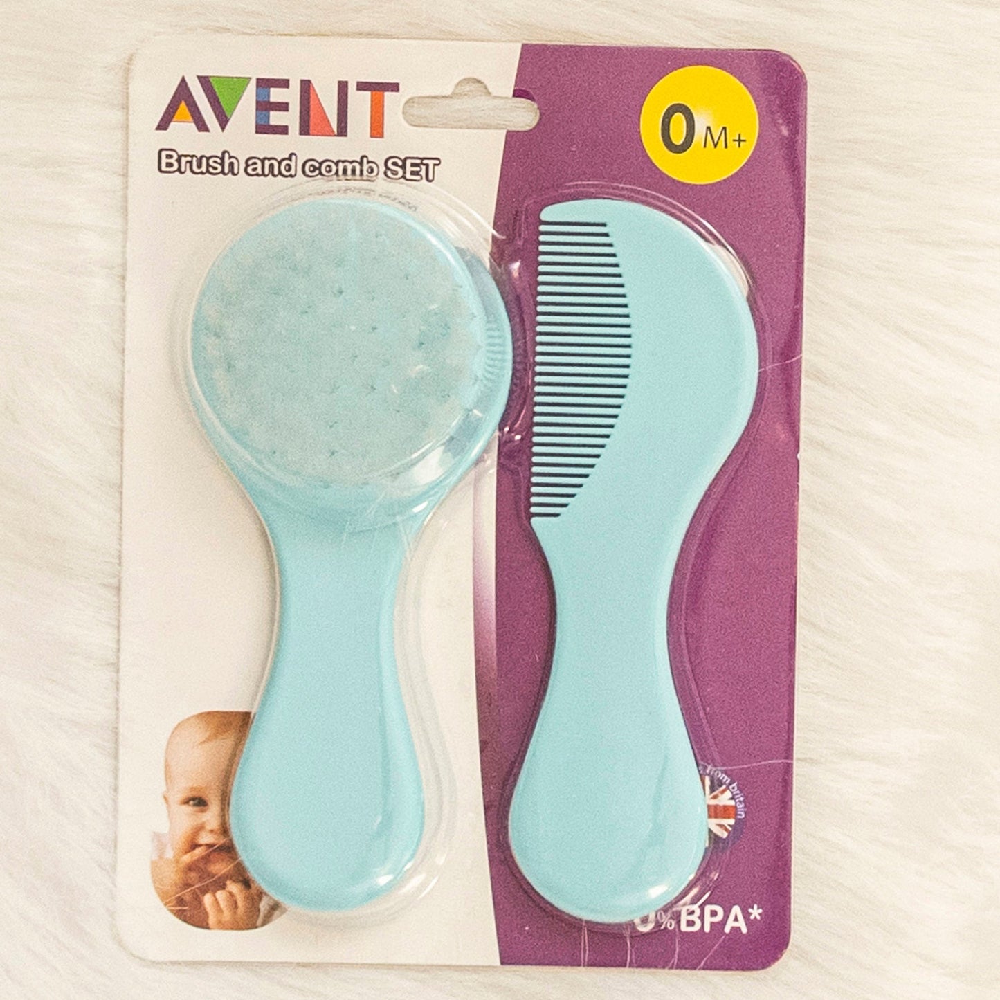 Baby Brush And Comb Set 8833 Blue For Boys