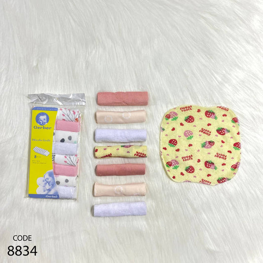 Towel 8834 Set Of 8 Pieces For Girls