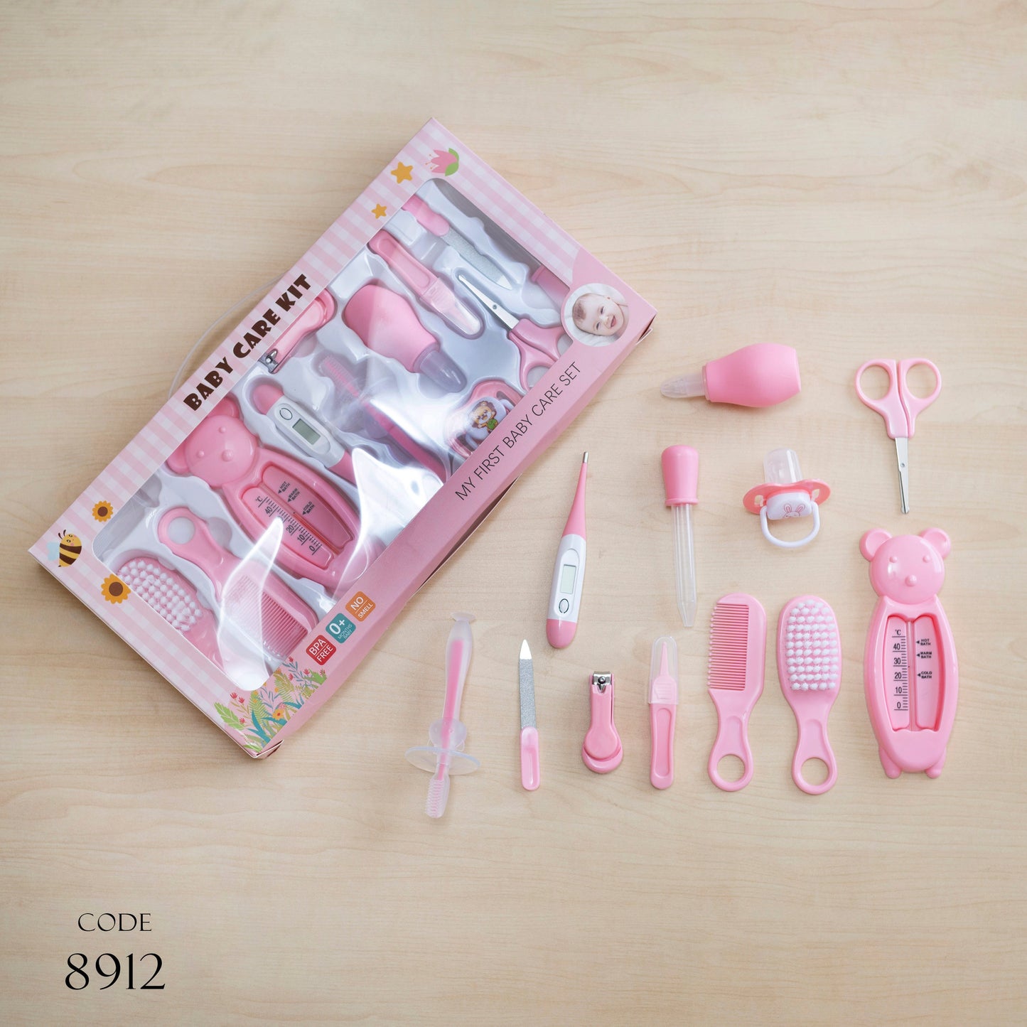 Care Set Code 8913 Set of 13-pieces - Pink color