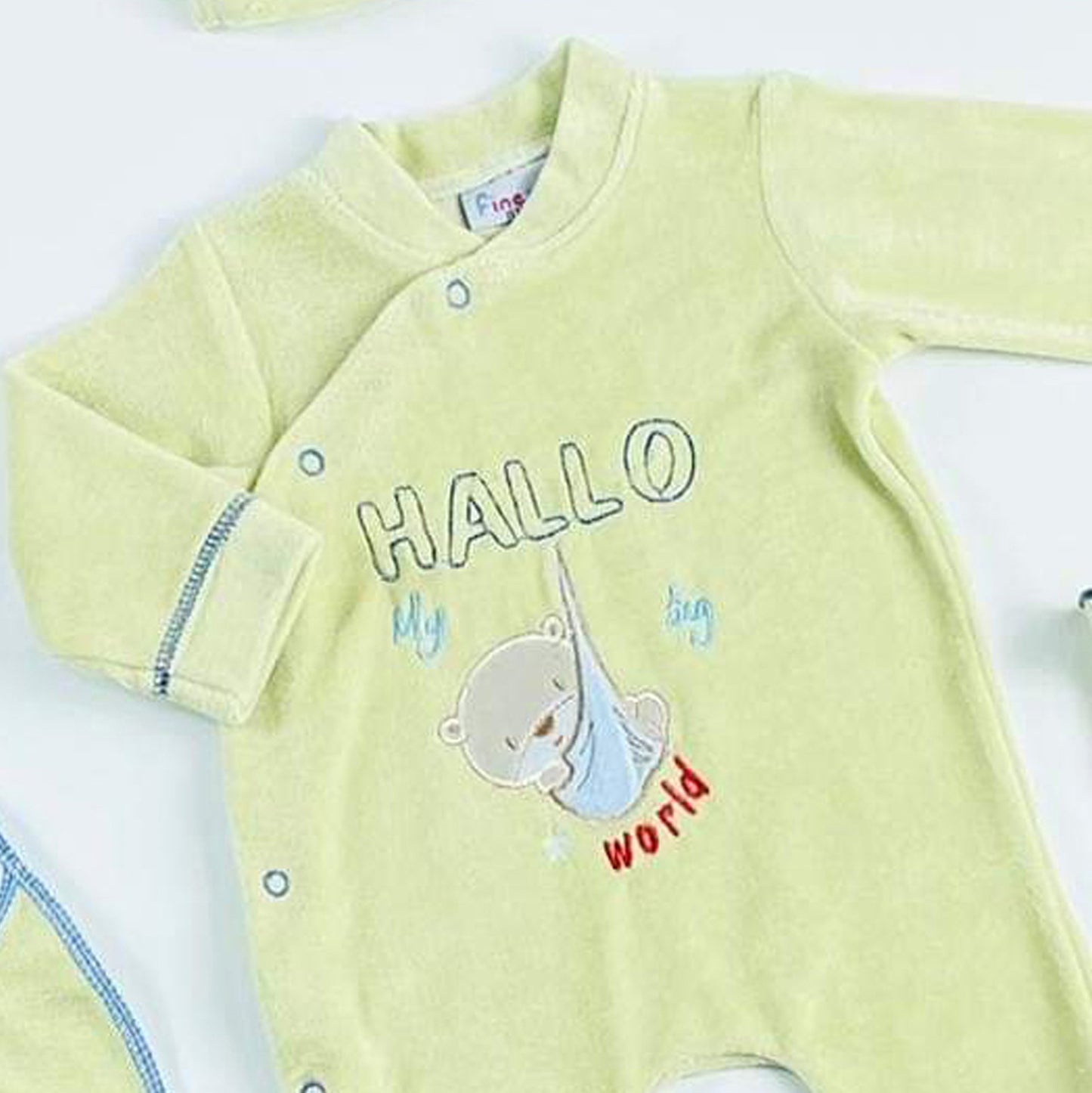 Newborn Winter Bodysuit 9707 Velour Romper For Unisex