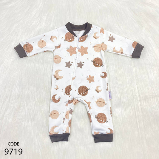 Bodysuit 9719 Cotton Melton Lined With Plush For Unisex Multicolor