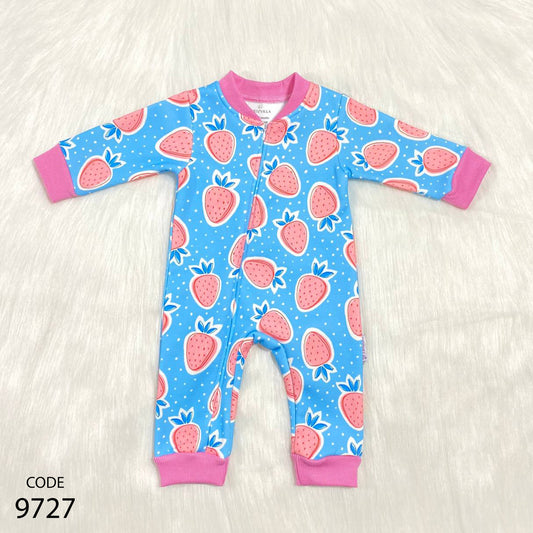 Bodysuit 9727 Cotton Melton Lined With Plush For Girls Multicolor