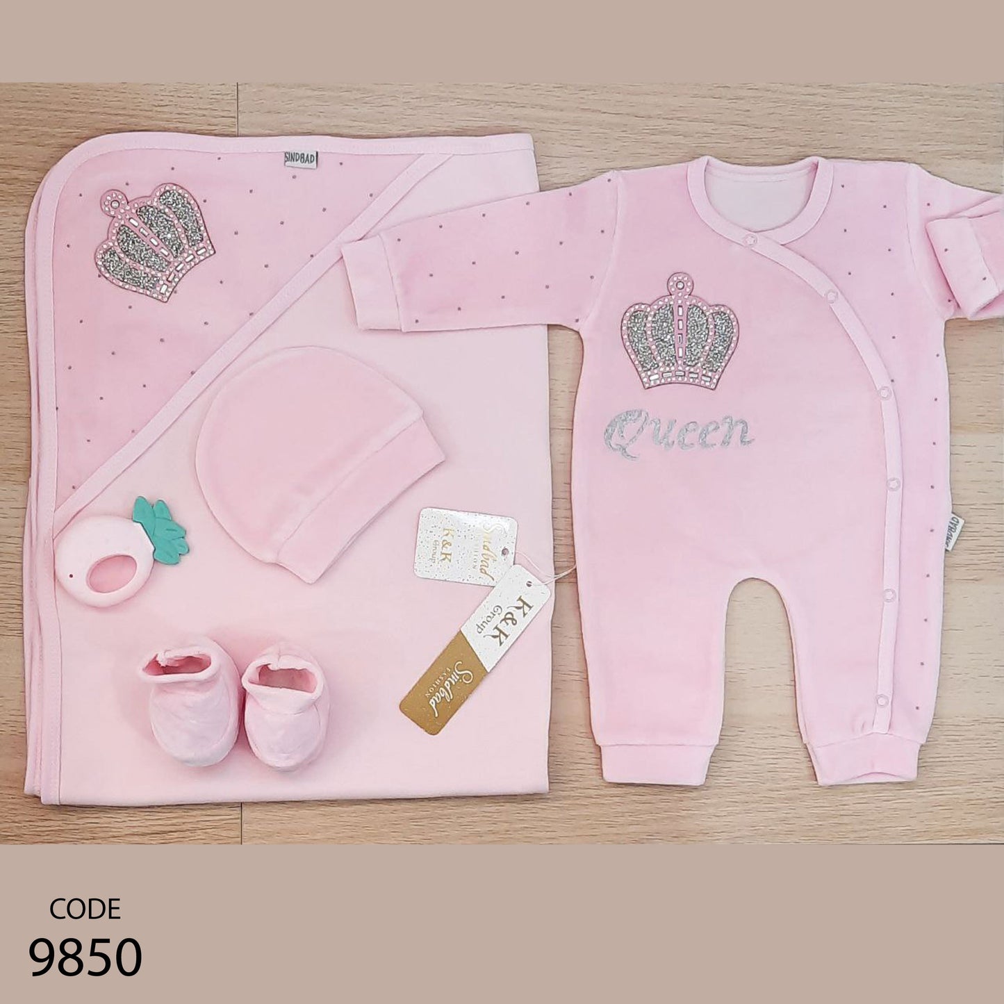 Newborn 9850 Baby Shower- Hospital Kit Set Of 4 pieces For Girls