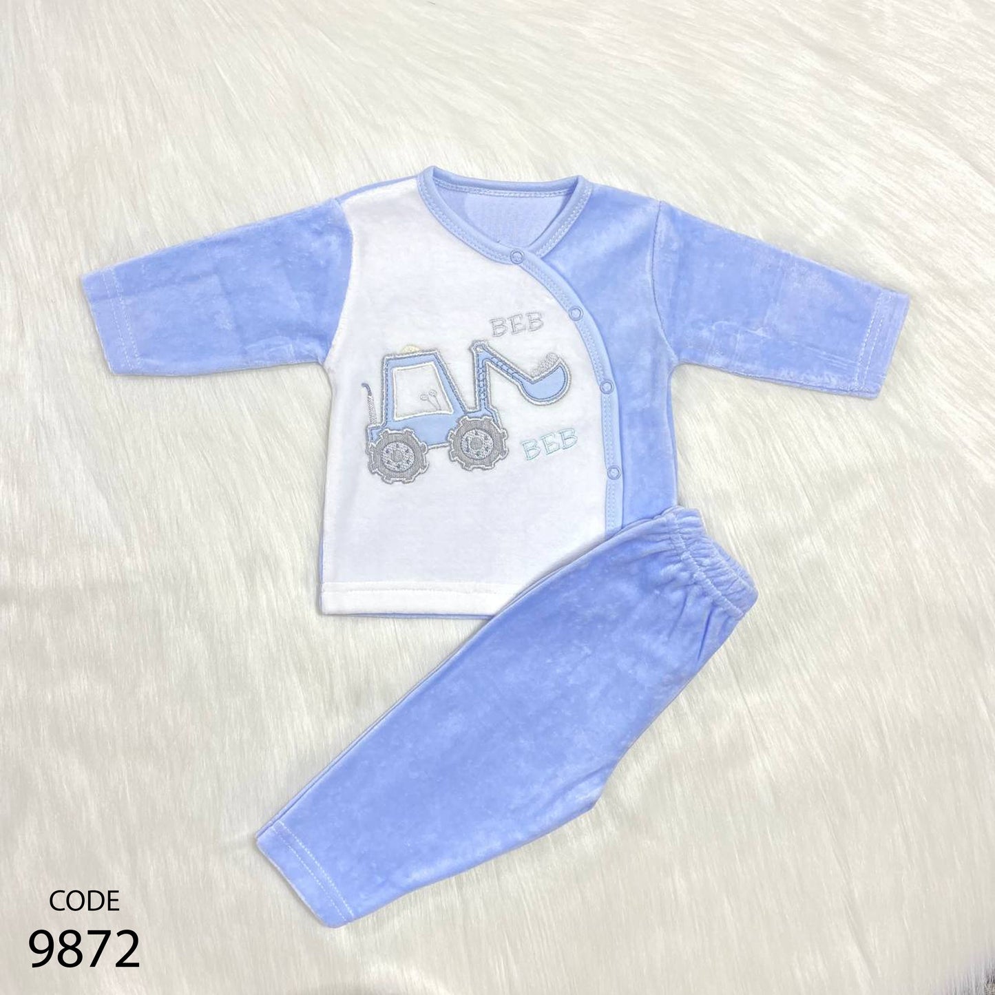 Pajama 9872 Velvet Winter Set For Boys Multicolor