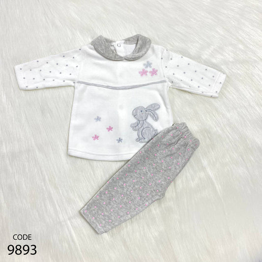 Pajama 9893 Velvet Winter Set For Girls Multicolor