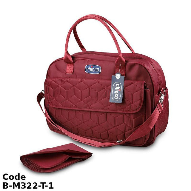 Diaper Bag B-M322-T with Chaning mat Dark-Red 32X26X20 cm